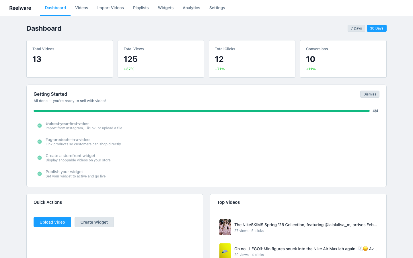 Reelware Admin Panel